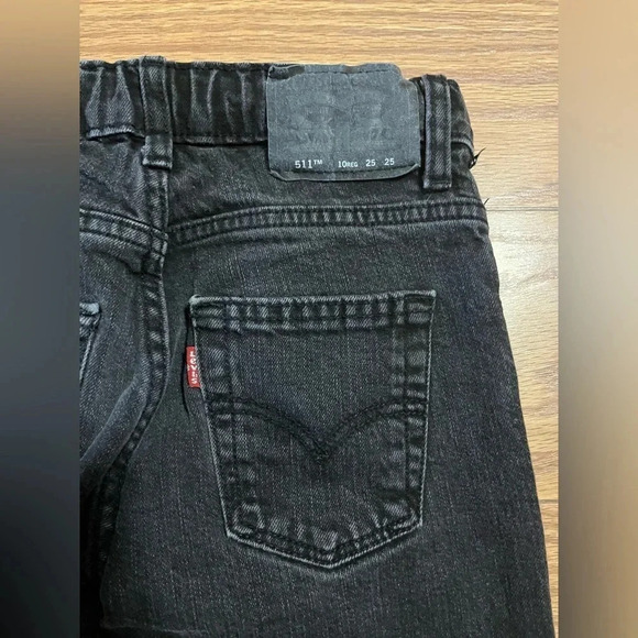 Levi’s Boy’s Black Denim Jeans 10 Regular - Picture 4 of 5